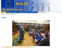 Tablet Screenshot of myopinionmyvote.eu